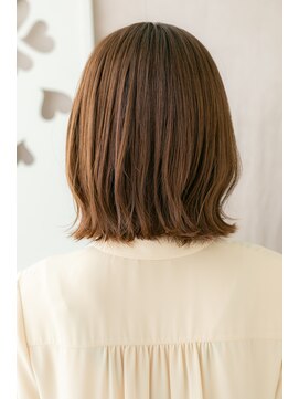 カバーヘア 上尾西口店(COVER HAIR) ミルクティーカラー切りっぱなしくびれボブウルフZ上尾30代40代