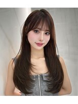 コア 銀座(COA)&nbsp;小顔レイヤー　前髪顔周り　髪質改善縮毛