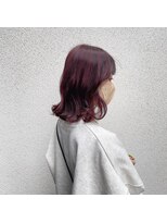 ニュイ 高槻 阪急茨木店(nui)&nbsp;黒髪ボブルフネビージュ小顔ワンレンスペインカール