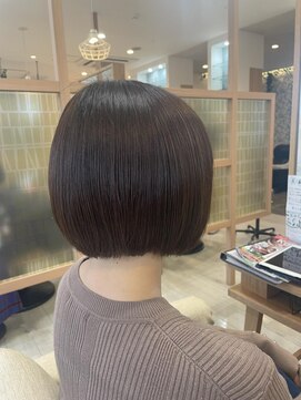 アドラーブル 長岡リップス旭岡店(adorable) 大人ガーリー チョコレート プリカール 小顔 丸みショートボブ