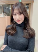#53/黒髪/ボブルフ/ネビージュ/小顔/ワンレン/髪質改善/原宿