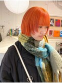 ハイトーンボブぱっつん前髪ボブミニボブ切りっぱなしボブ