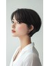 【人気No.2】カット+美髪ケアカラー￥12100 ショートヘア/ボブ/白髪染め