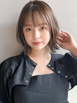 リヤン 表参道(lyann)&nbsp;シースルーバング小顔黒髪薄めバングサイドバング#535f1027