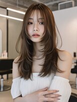 ヴィッカエコル (vicca 'ekolu)&nbsp;小顔レイヤー/レイヤーパーマ/ロング/ココアベージュ