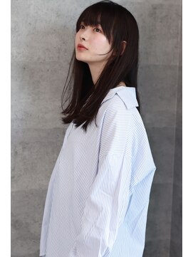 セミロング/暖色カラー/ストレート/神戸