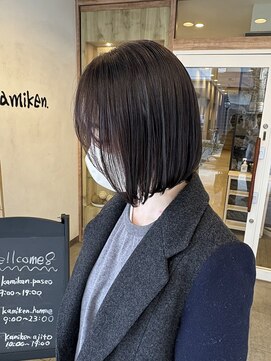 カミケンパセオ(kamiken.paseo) 大人の美髪ボブ×ダークブラウンカラー【カミケンパセオ/福島】