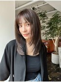 ミディアムレイヤーグレージュカラー