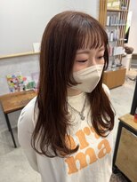 リンダ(LINDA)&nbsp;レイヤースタイル/オレンジ/春カラー[札幌美容室LINDA]