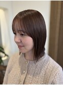 切りっぱなしボブ