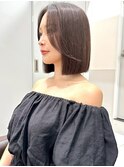 結べて安心長めボブフェイスレイヤーで大人美人♪