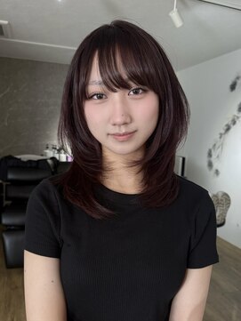 エトワ 中央店(etoi) 大分ミディアムボブレイヤー軽め韓国レイヤーくびれスタイル