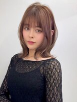 アビー(ABBEY3)&nbsp;サイドバング韓国レイヤー顔周りレイヤー小顔カットおくれ毛