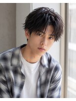 MEN's Baguz MEN'Sカット/ MEN'Sパーマ/ MEN'Sカラー 韓国マッシュ×無造作ウェーブ束感ニュアンスパーマレイヤー
