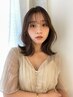新規人気No.1《芯から美しい髪へ》カット+ ケアカラー+美髪2stepTR¥8900