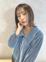 アース コアフュールボーテ 川中島店(EARTH coiffure beaute)&nbsp;外ハネミディアムスタイル