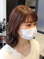 フィンセント 新高円寺店(VINCENT) ブリーチなしミルクティーカラー【外ハネスタイル】