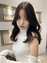 アイヴィー(IVY)&nbsp;表参道韓国ヘア！地毛風 暗髪カラー７トーン シースルーバング