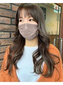 くびれロング×アッシュグレージュ