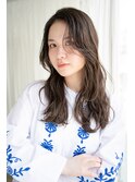 ウザバングが可愛い柔らかネビージュロング・・・HINATA