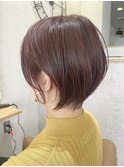 ショートボブ/ショコラブラウン