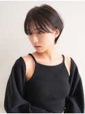 耳掛けかわいい丸みショート
