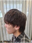 20代30代メンズクラウドマッシュ丸み束感ビジカジトレンド