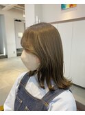 外ハネヘルシースタイルショコラアッシュレイヤーカール