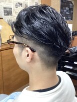 コダマ 新大塚店(KODAMA)&nbsp;アップバングツーブロックパーマスタイル（MEN’Sパーマ）