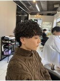 波巻きツイストスパイラルパーマ　波巻きパーマ　メンズパーマ