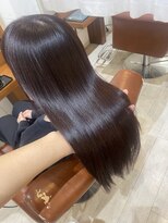 ソワン ドゥ ブレス エルネ 立花店(soin de brace elne) 美髪、ブリーチなし髪質改善ピンクカラー◎