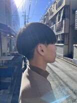 オムファミーユラグ(homme, famille raugh) 刈り上げ高めサラサラマッシュ