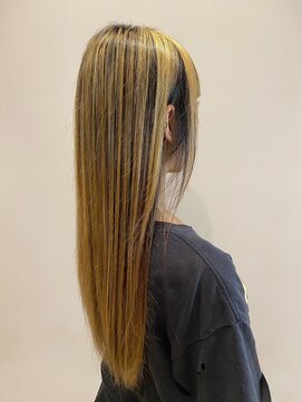 ニシオギ ヴォイス 西荻窪店(nishiogi voice) 大人綺麗なサラ艶ストレート バレイヤージュ ハイライト