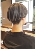#マッシュショート#シャドールーツ#グレージュカラー