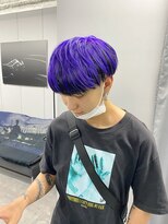 ジオラマ(DIORAMA)&nbsp;パープル / ツーブロック / メンズ / ブリーチ