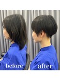 【市井友佳子】刈り上げショート