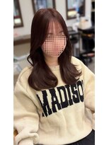 マーリャヘアー(mallia hair)&nbsp;レイヤースタイルレイヤーカットロングレイヤー小顔スタイル