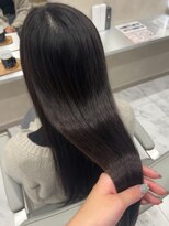 キング(K!ng)&nbsp;縮毛矯正髪質改善ハイライトレイヤーカット楠葉美容室エクステ