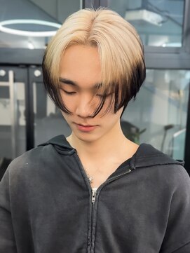 メンズラピス 栄店(Men's Lapis) エンドカラーハイトーンホワイトミルクティー