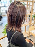 大人可愛い20代30代40代50代ミディアムレイヤー◎