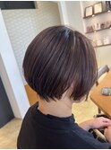 【琉希也style】ショートボブ／チョコレートブラウン