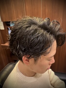 ヒロギンザ 池袋 サンシャイン通り店(HIRO GINZA) かき上げスパイラルパーマ　73パーマ　池袋