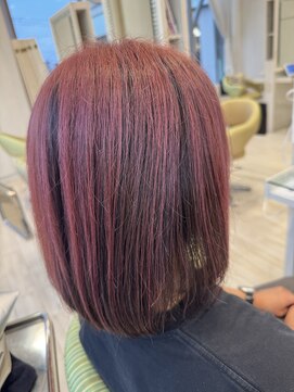 ビス ヘア アンド ビューティー 西新井店(Vis Hair＆Beauty) 透明感カラーダブルカラーブリーチピンクブラウン