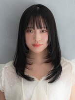 アース 川崎店(HAIR&MAKE EARTH)&nbsp;ロングレイヤー×髪質改善ストレート【川崎/髪質改善/縮毛矯正】