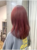 レッド/レイヤーカット/ボルドー/ウルフ