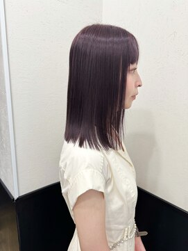 ラグナ(LAGUNA) 髪質改善/パープルラベンダーグレージュ/ブリーチなし