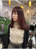 ＊パツっと前髪×柔らかミディ＊