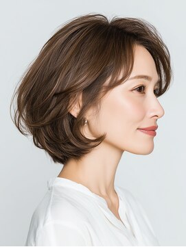 クラゲヘアー/小顔/ココアベージュ/オリーブグレー/川西