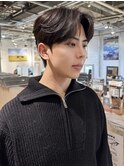 韓国シースルーカルマヘアダウンパーマアクティブショート