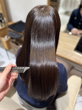 ヘアリゾート粋 リマ 銀座店(lima) 艶ブラウン/透明感カラー/ストレートロング